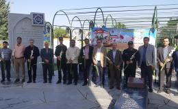 برگزاری مراسم غبارروبی مزار شهدای مبارزه با موادمخدر همدان