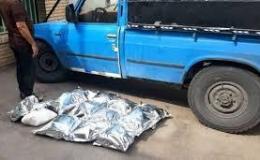 قاچاق ۱۰۲ کیلو حشیش با نیسان آبی