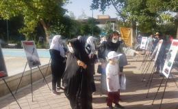 برپایی نمایشگاه پوستر اعتیاد در بوستان شکوفه