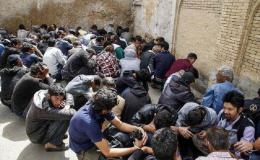 جمع&zwnj;آوری ۱۲۹ معتاد متجاهر در علی&zwnj;آبادکتول