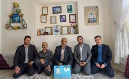 دیدار دبیر شورای هماهنگی مبارزه با موادمخدر استان با خانواده شهید مبارزه با موادمخدر