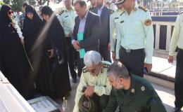 ادای احترام به مقام شامخ شهدای والامقام مبارزه با مواد مخدر قزوین