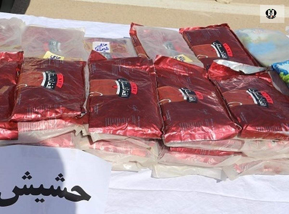 محل دپو ۱۳۱ کیلو حشیش در منزلی در شیراز لو رفت