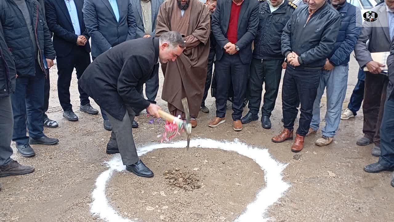 کلنگ زنی خانه نشاط و تندرستی در روستای طلوبین شهرستان میامی