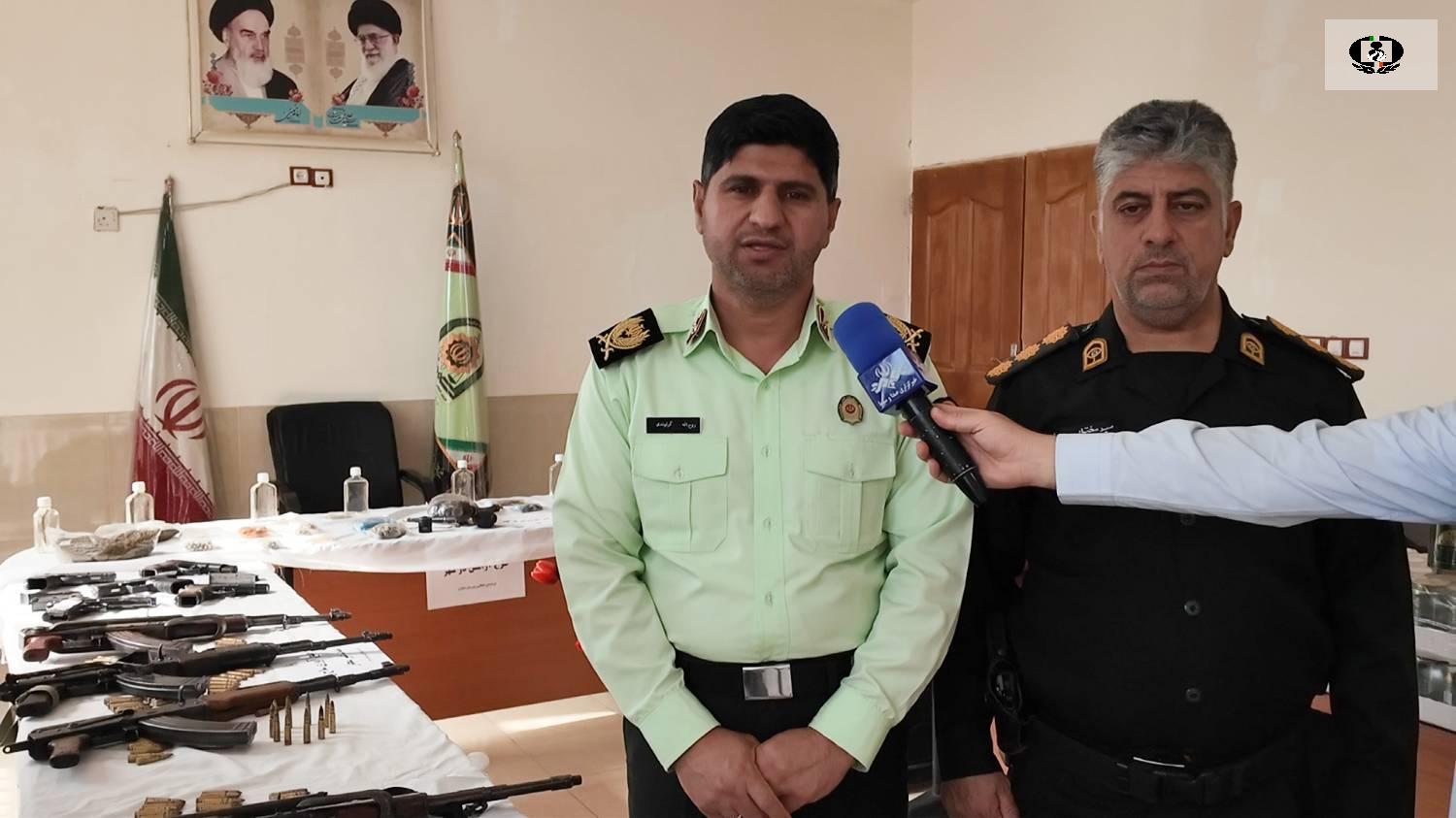 ضربه سنگین پلیس دهلران به باند&zwnj;های سلاح و مواد مخدر