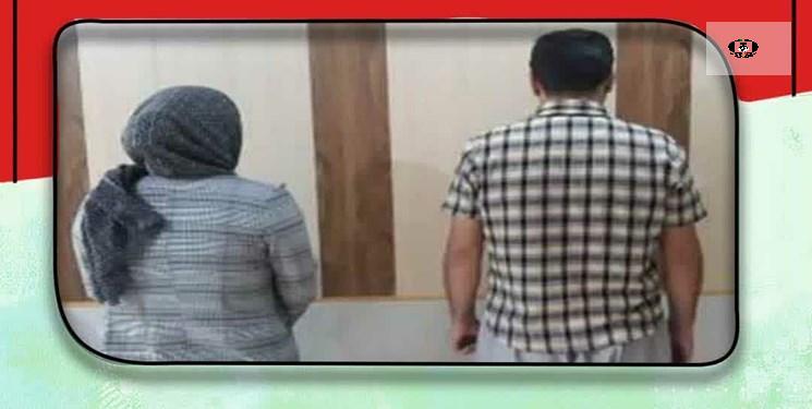 زوج فروشنده مواد به دام پلیس افتادند