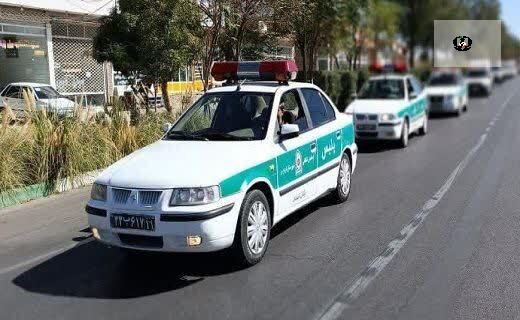 اجرای طرح آرامش در شهر توسط پلیس نظرآباد