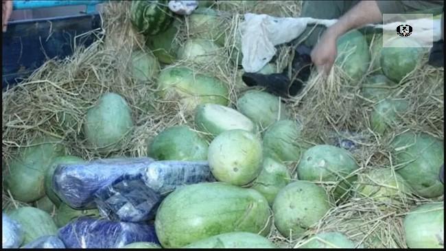 کشف ۲۰۰ کیلو تریاک در بار هندوانه