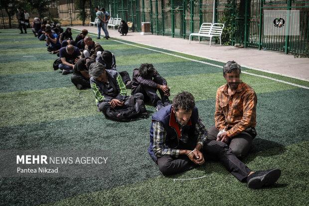 جمع آوری ۴۰ معتاد متجاهر در بندر ترکمن