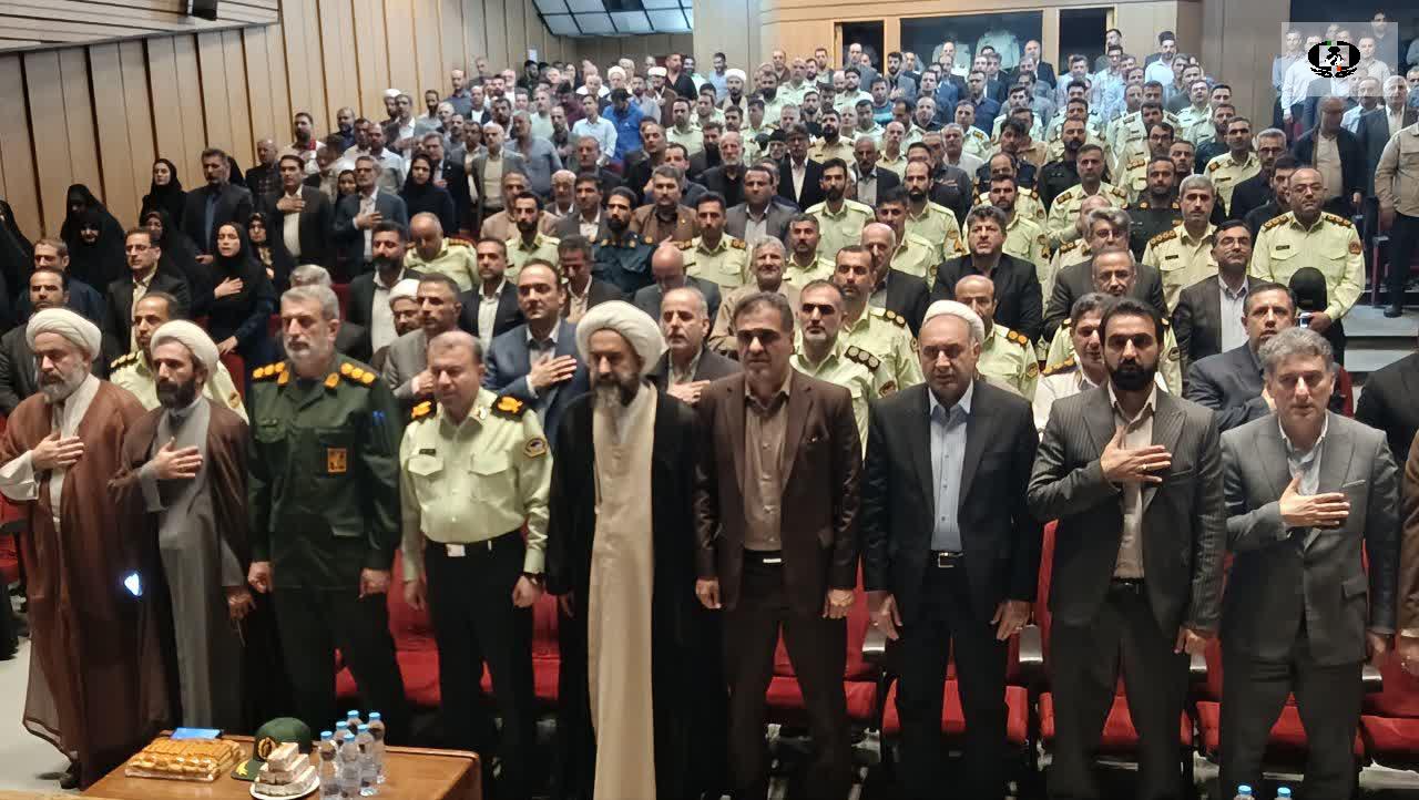 برگزاری مراسم تکریم و معارفه فرمانده انتظامی شهرستان رودسر